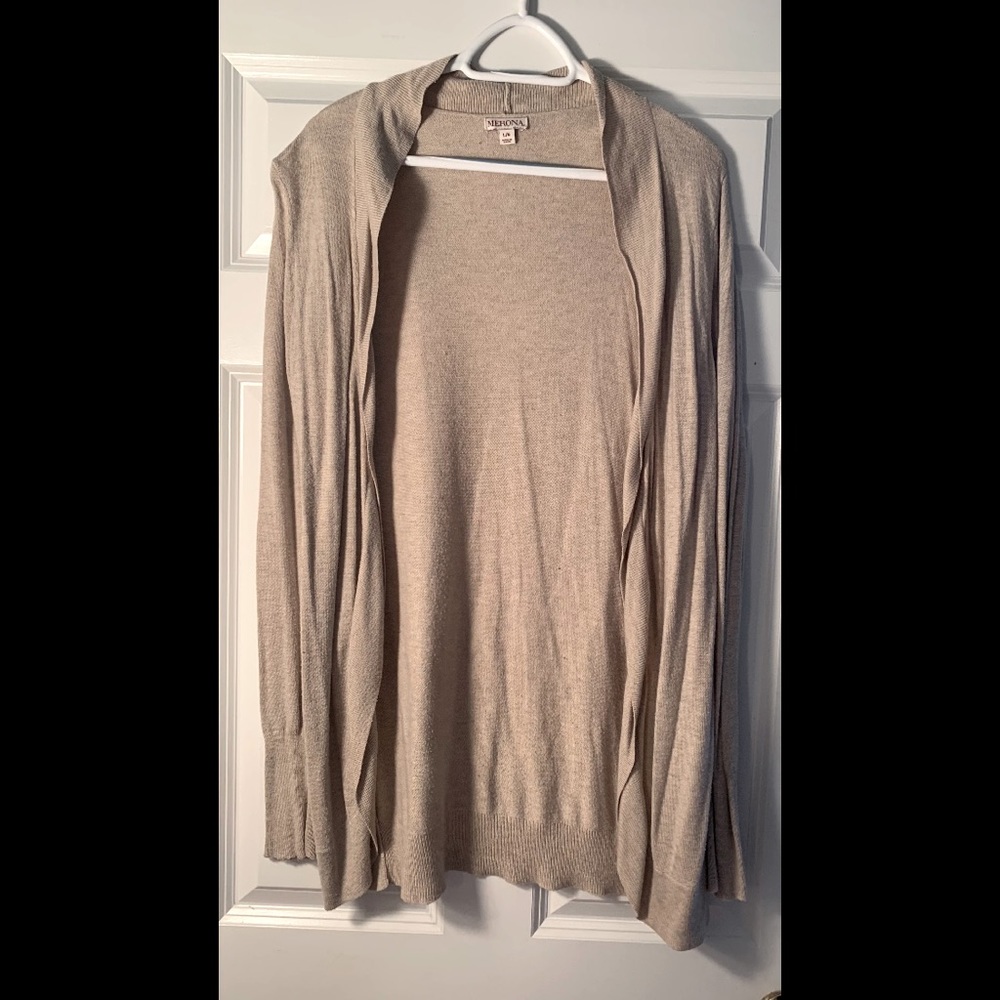 Tan cardigan